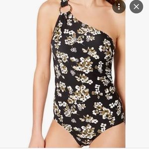 Michael Kors Ladies Size 12 Black With Ivy Swimsuit